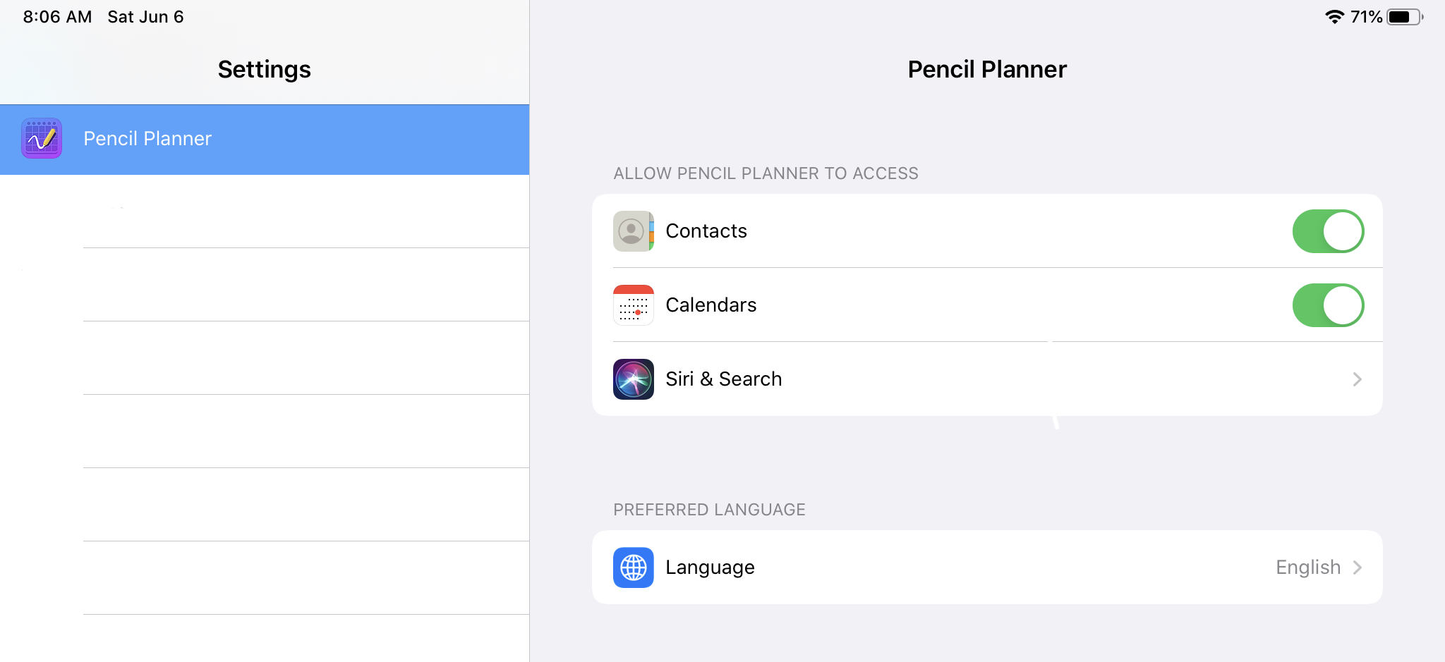 Connect Calendars Pencil Planner